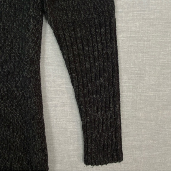 Only Black Cowl Button Neck Sweater Hip Length Black Heather Extra Small - Picture 6 of 9